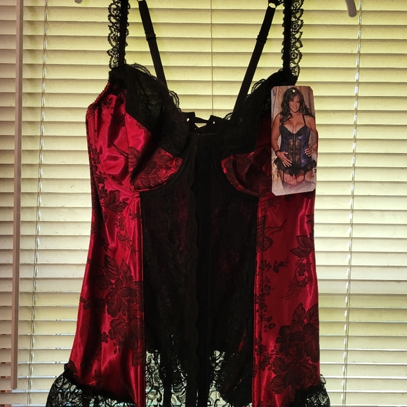 Lined Jacquered Bustier - Picture 3 of 5